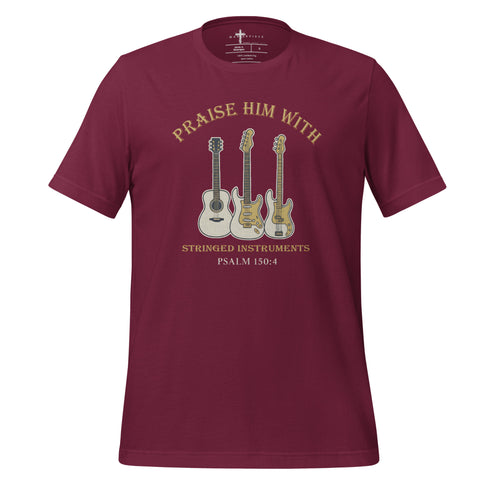 Christian Guitar T-Shirt Psalm 150:4